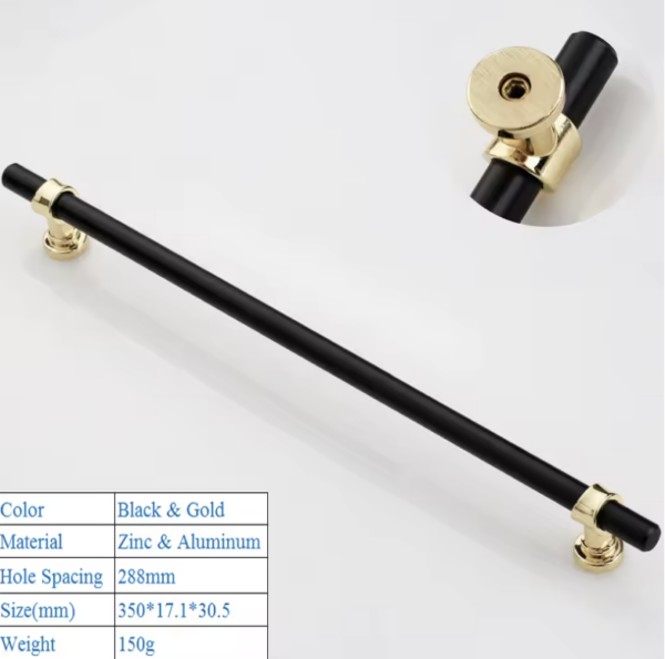 Rixos Gold Modern Minimalist Cabinet Door Handles